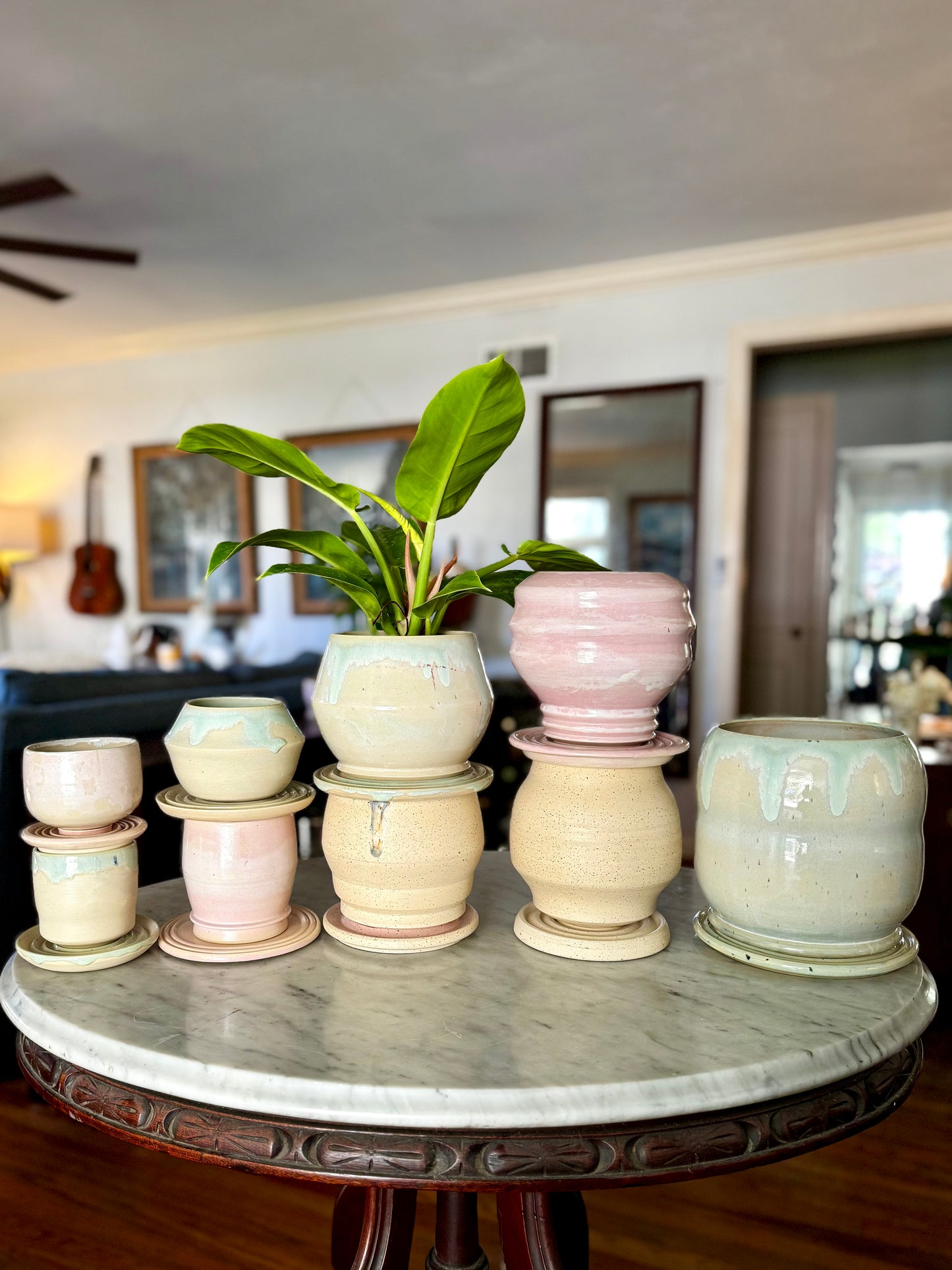 Large Jelly Roll Planter, Moss Gloss