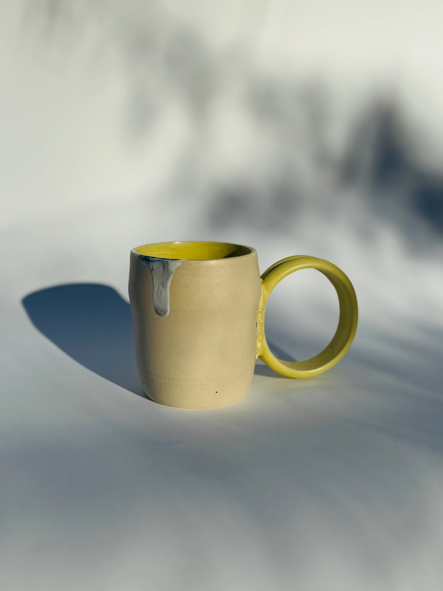Lemon Meringue Hoop Handle Mug, 8oz