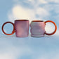 Rosy Rusty Hoop Handle Diner Mug, Red, Small