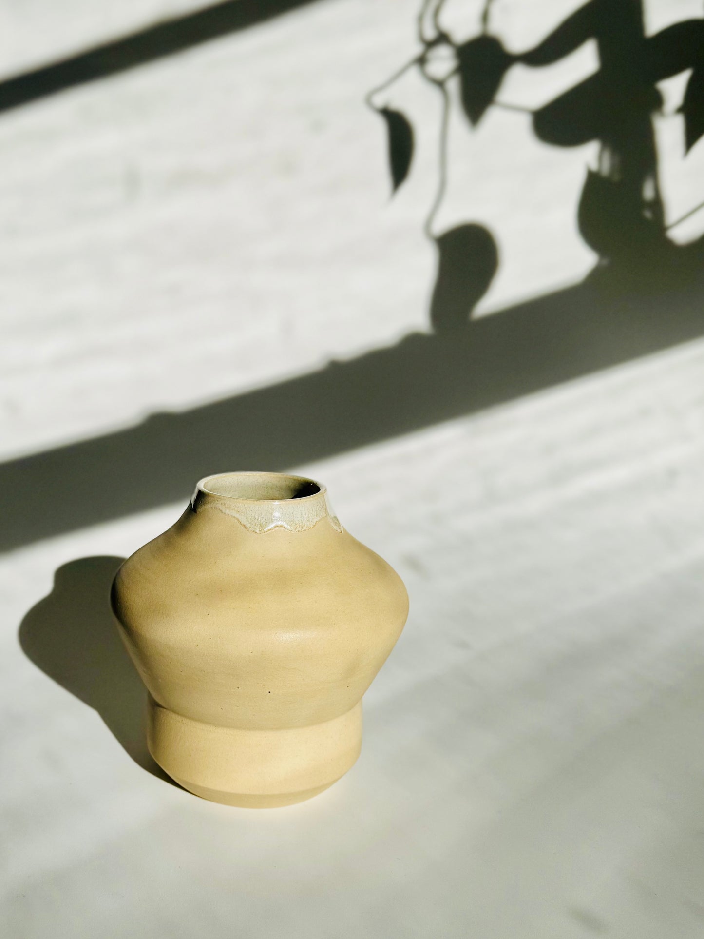 Hip Curvy Garden Vase, Moss Matte