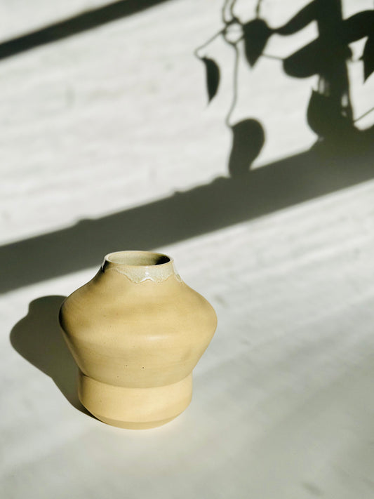 Hip Curvy Garden Vase, Moss Matte