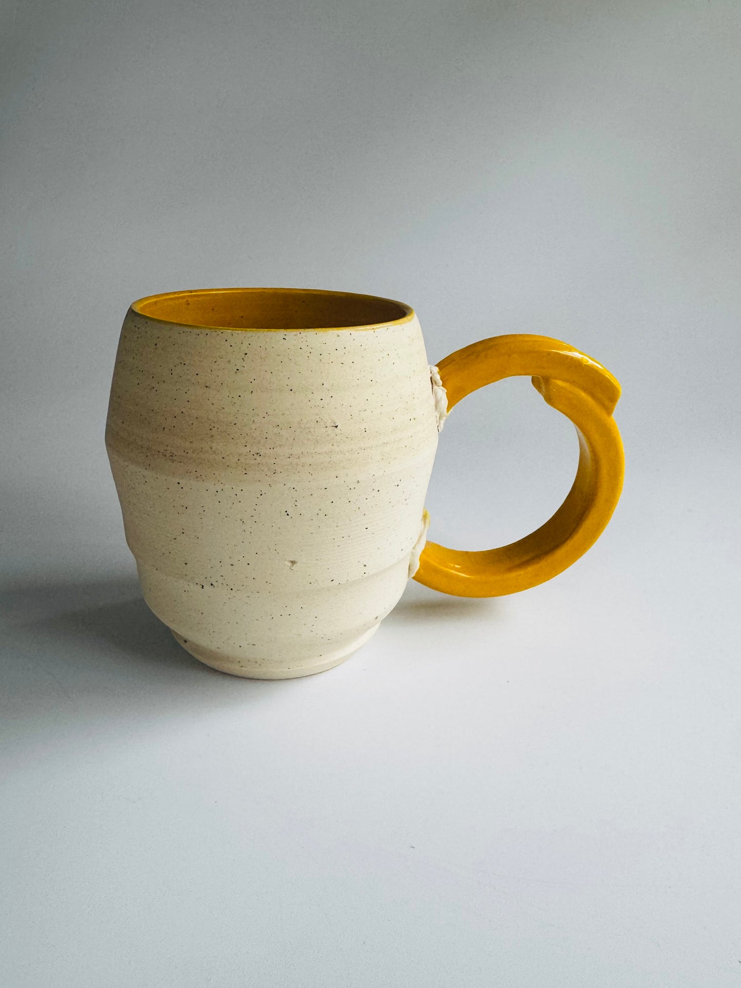 Split Hoop Mug, Yellow