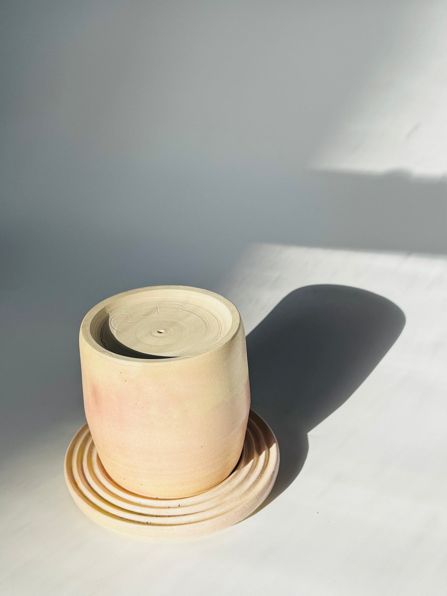 Blushing Matte Tumbler Planter, Small