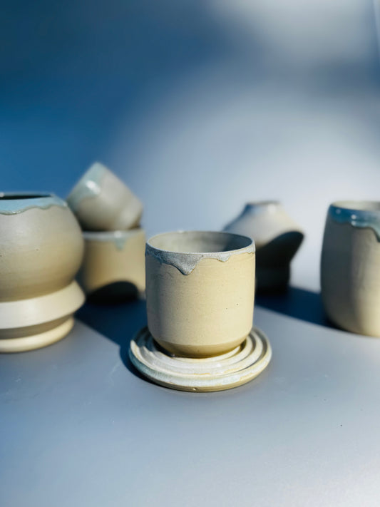 Moss Matte Cylindrical Planter, Small