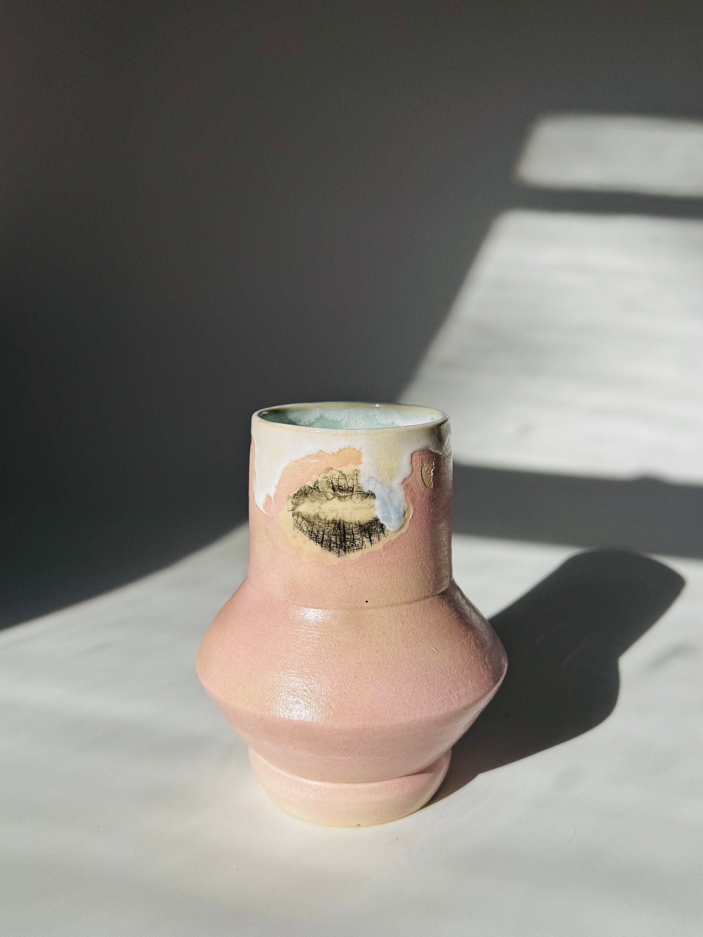 Kissy Cup Accent Vase, Small