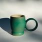 Large Penny Patina Hoop Handle Mug, Green