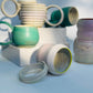 Lots of Pop Hoop Handle Mug, Pink