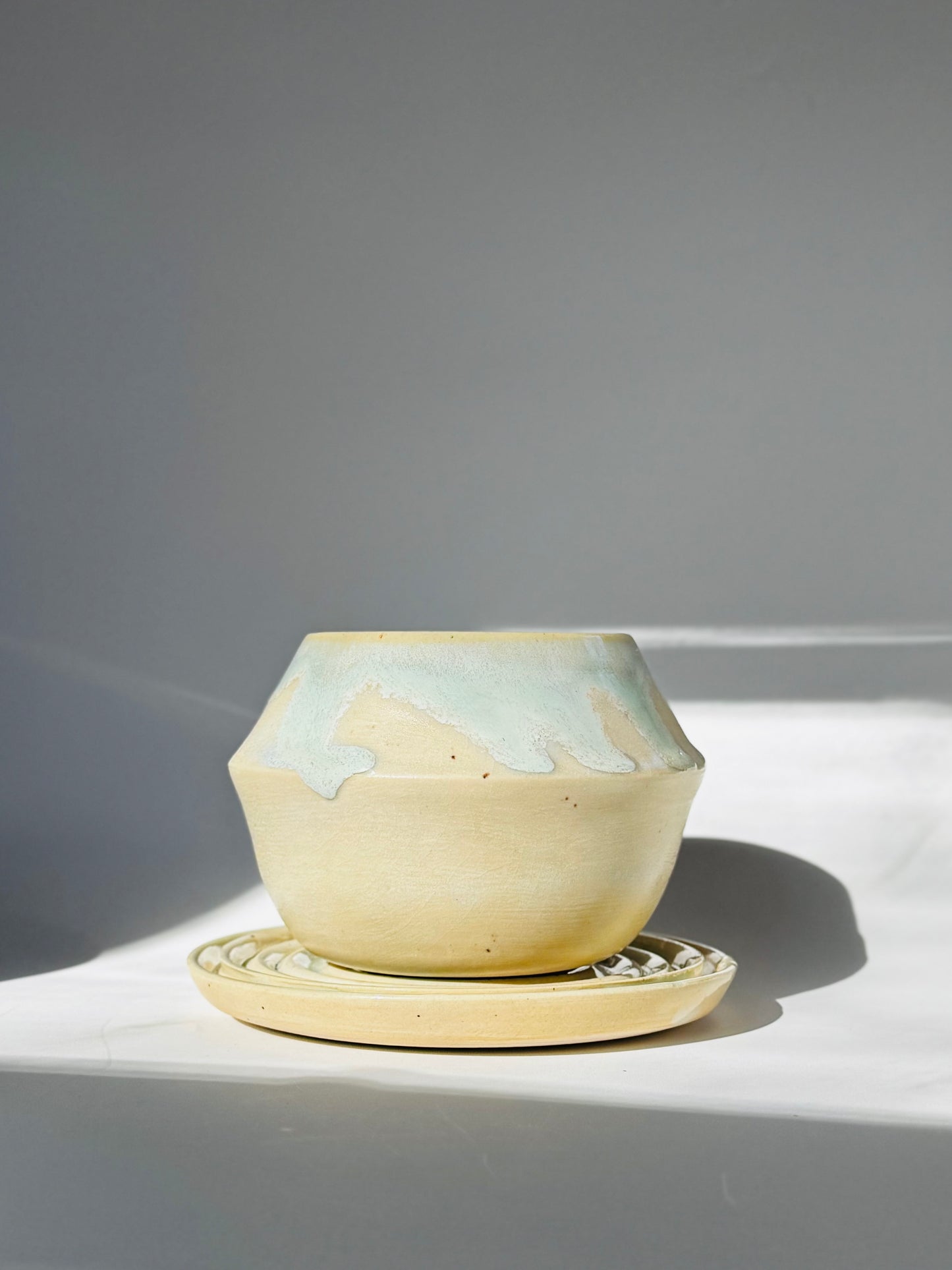 Moss Matte Teardrop Planter, Small