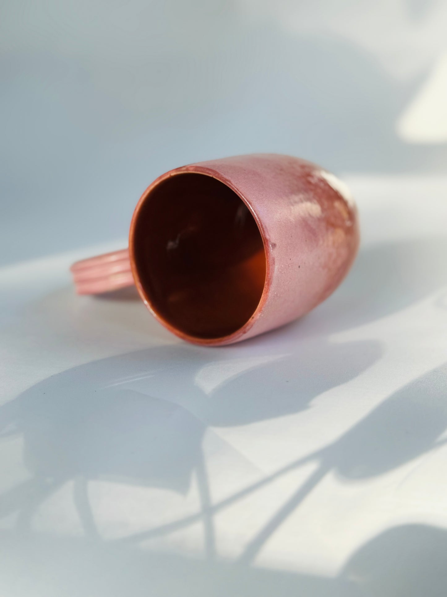 Rosy Rusty Hoop Handle Mug