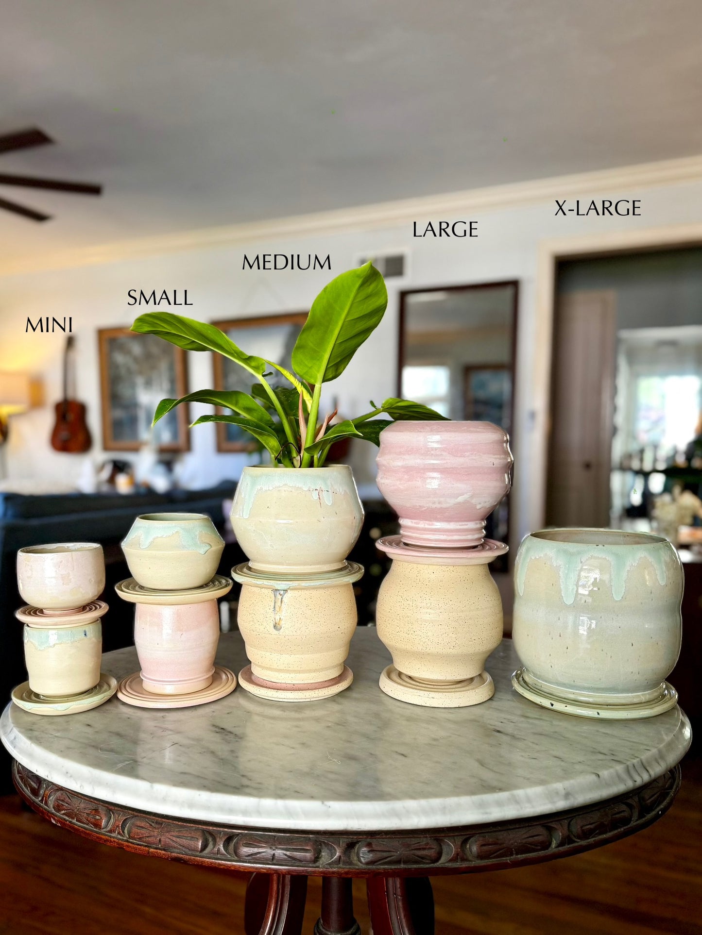 Large Jelly Roll Planter, Moss Gloss