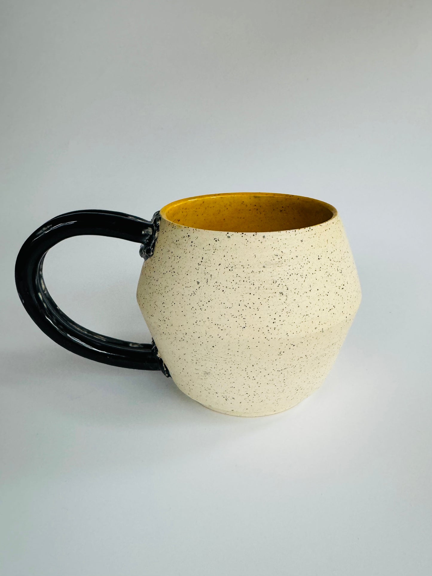 Geo Half Moon Handle Mug