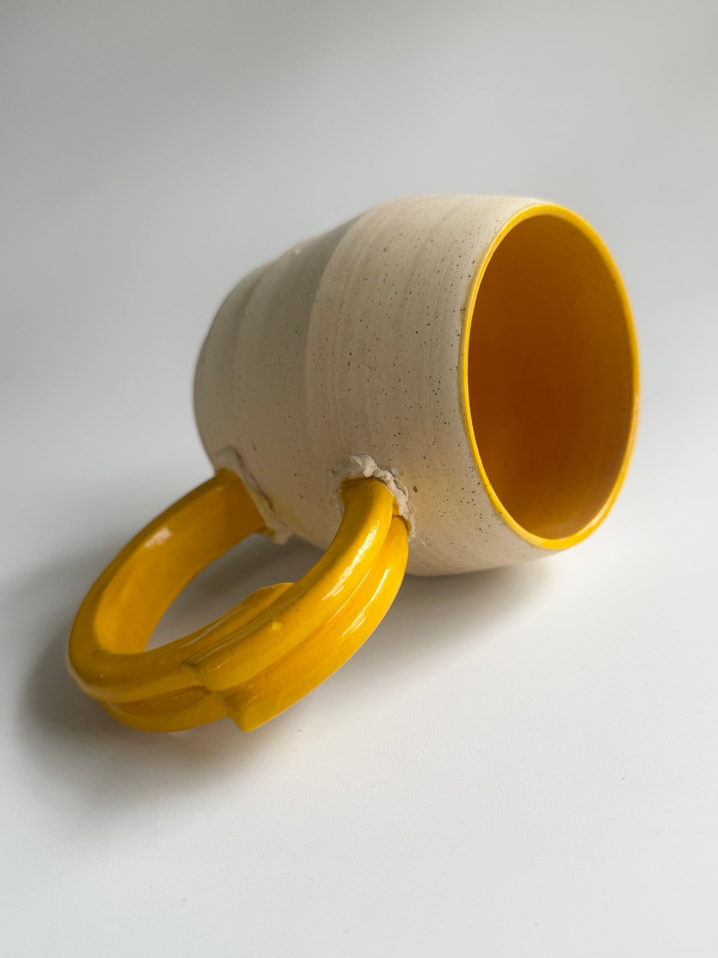 Split Hoop Mug, Yellow