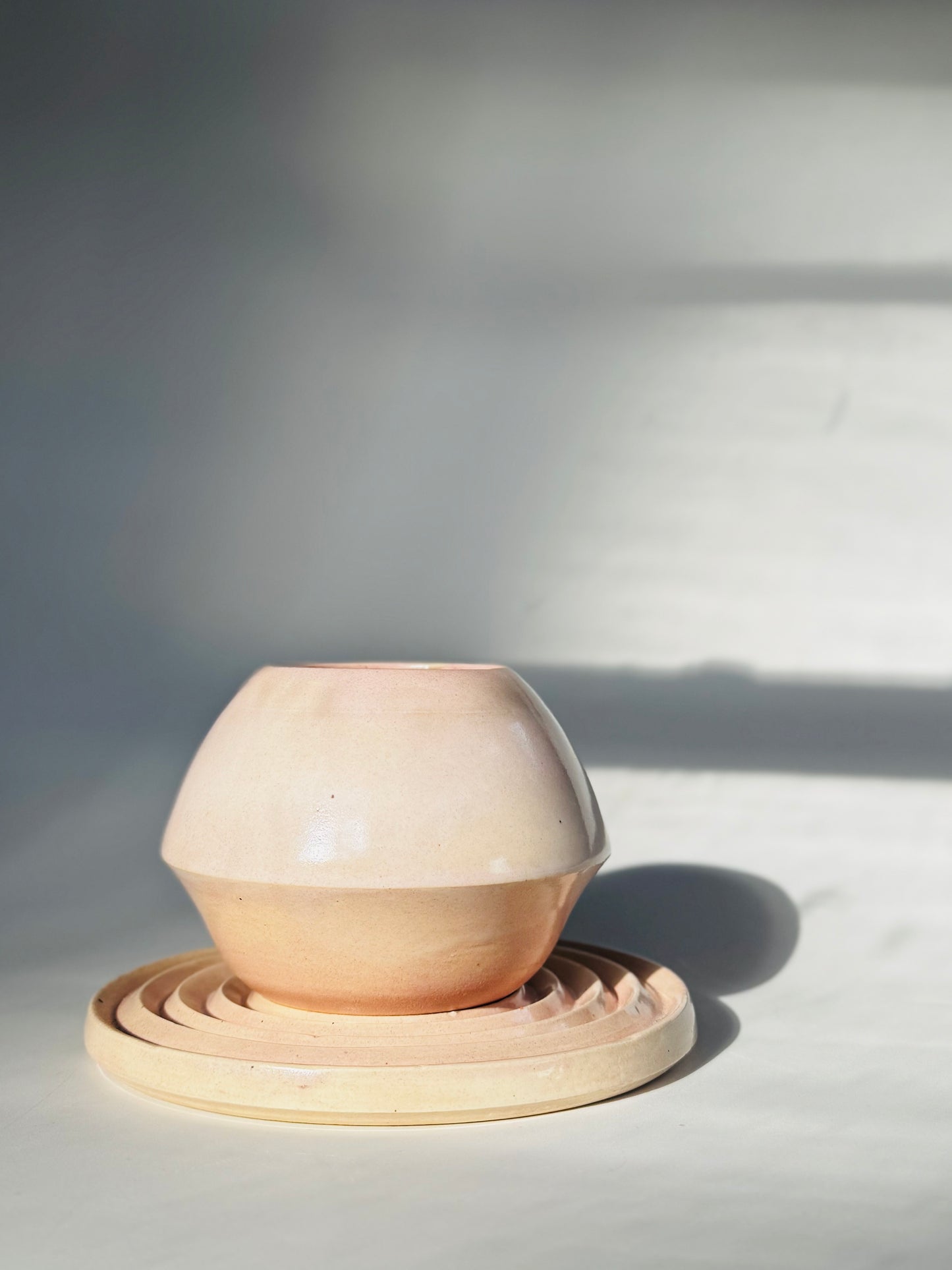 Blushing Matte Teardrop Planter, Small