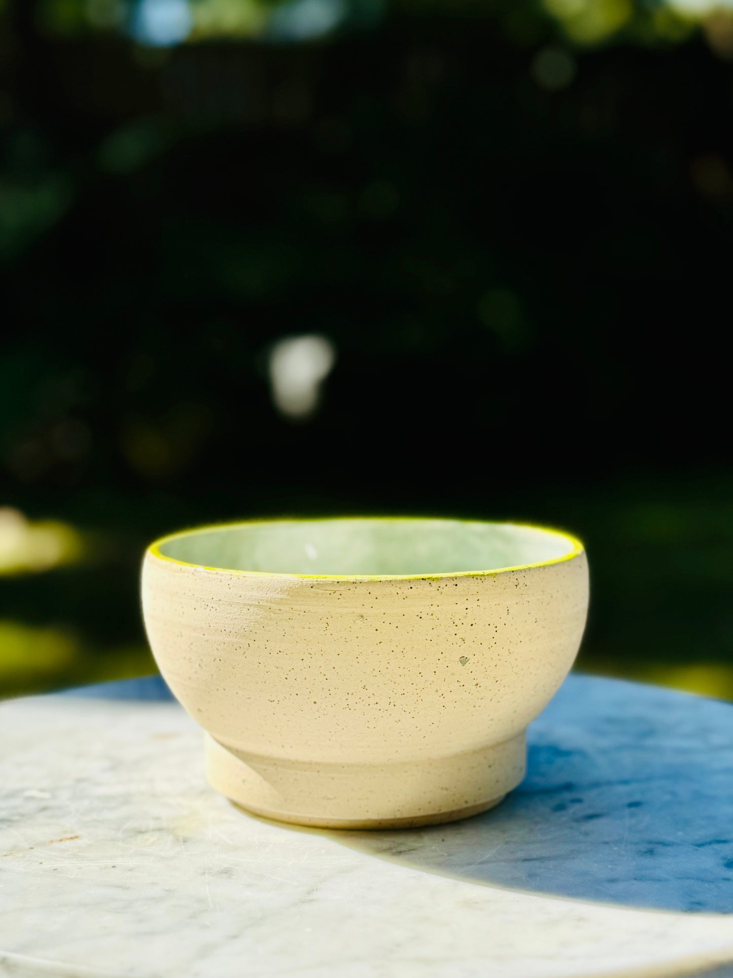 Pair: Knucklebones Bowl w/ spoon rest