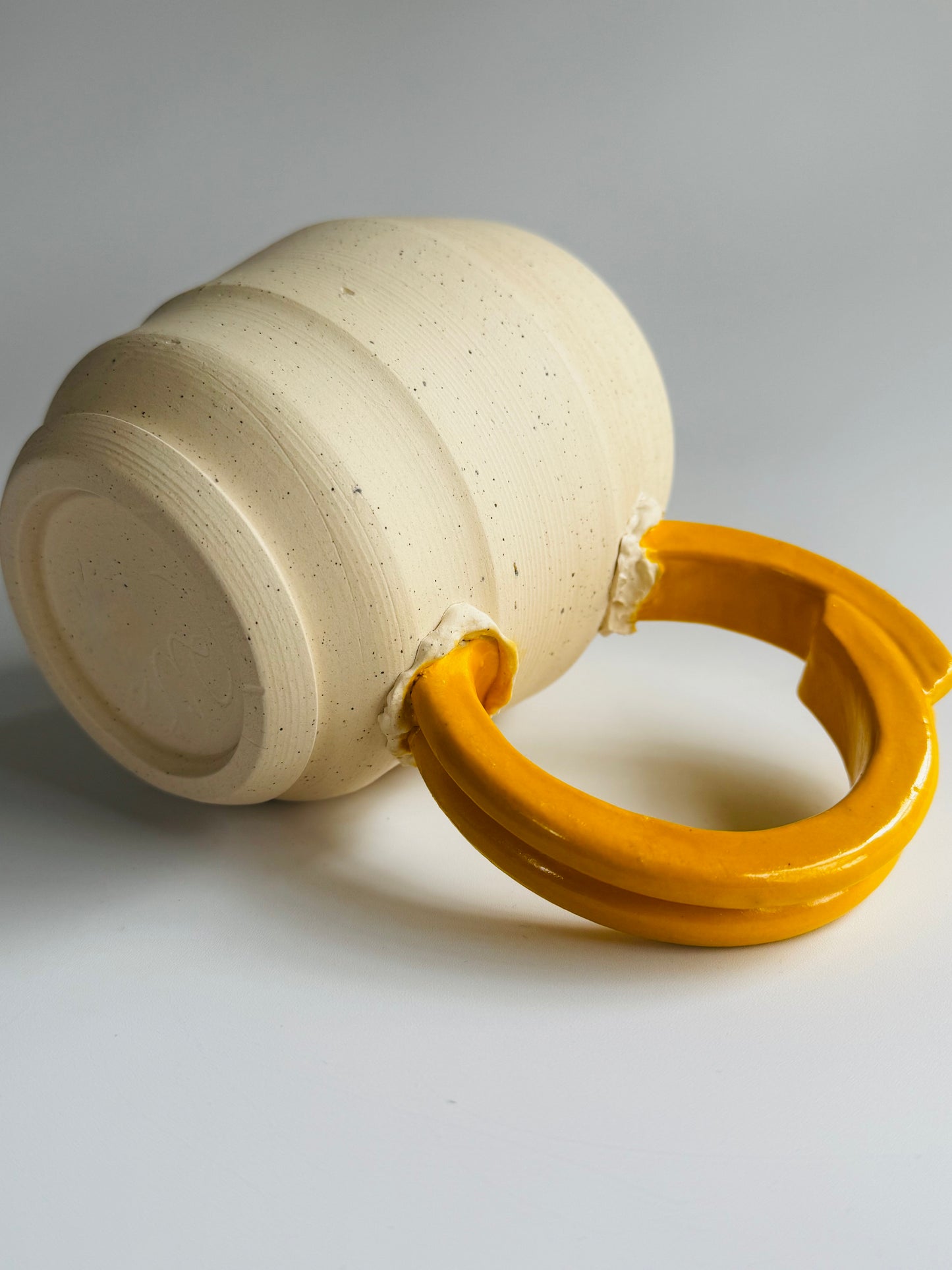 Split Hoop Mug, Yellow