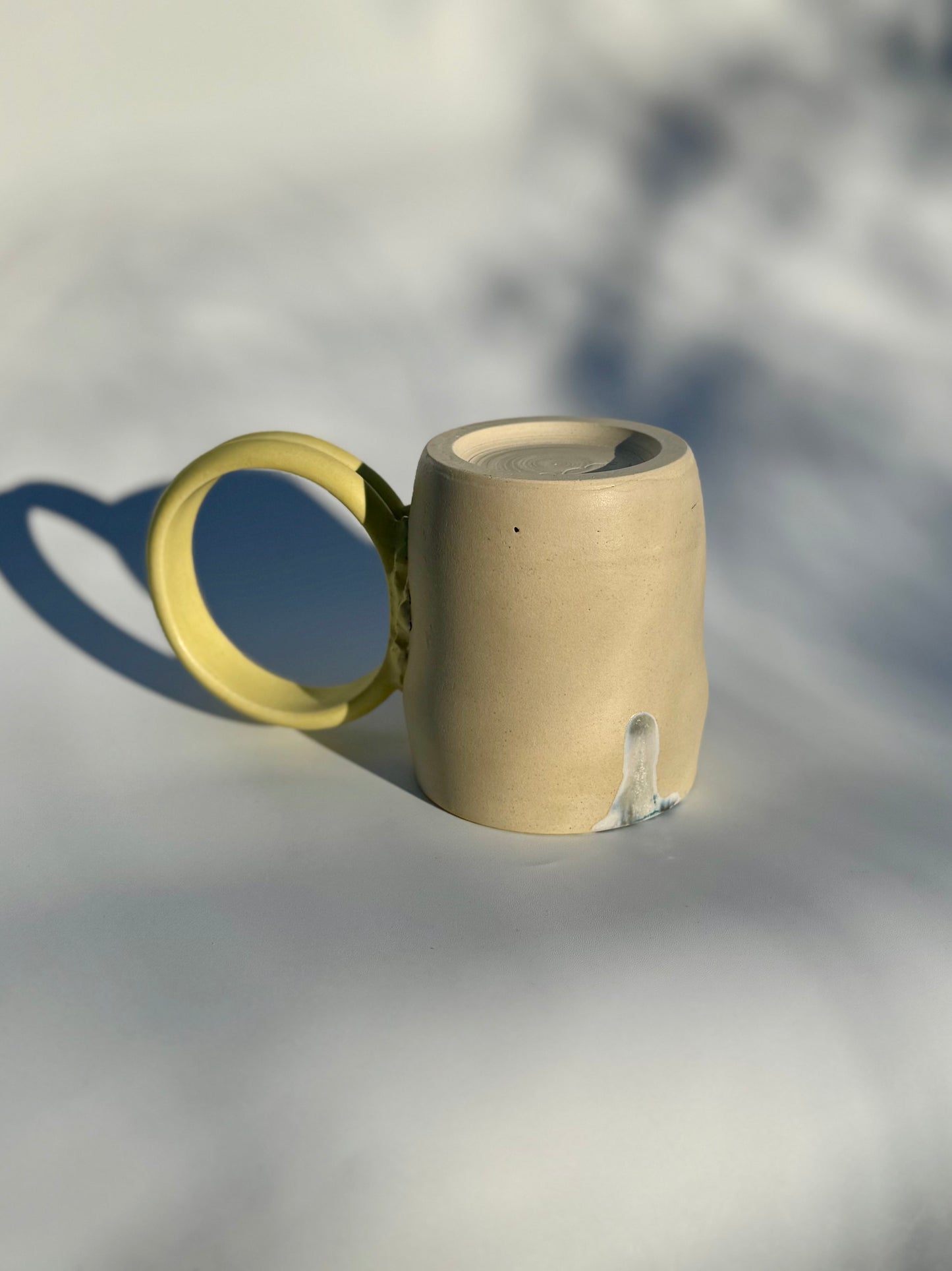 Lemon Meringue Hoop Handle Mug, 8oz