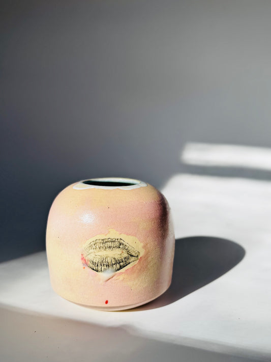 Kissy Cup Accent Vase, Small