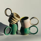 Penny Patina Hoop Handle Mug, Green
