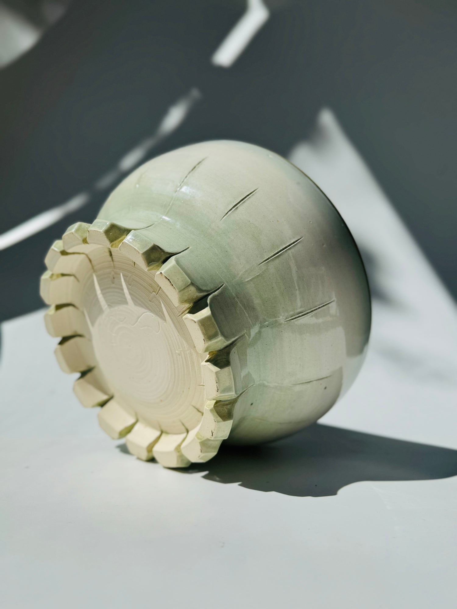 Crown Foot Display Bowl - only from Rita Strayer Ceramics of Savannah