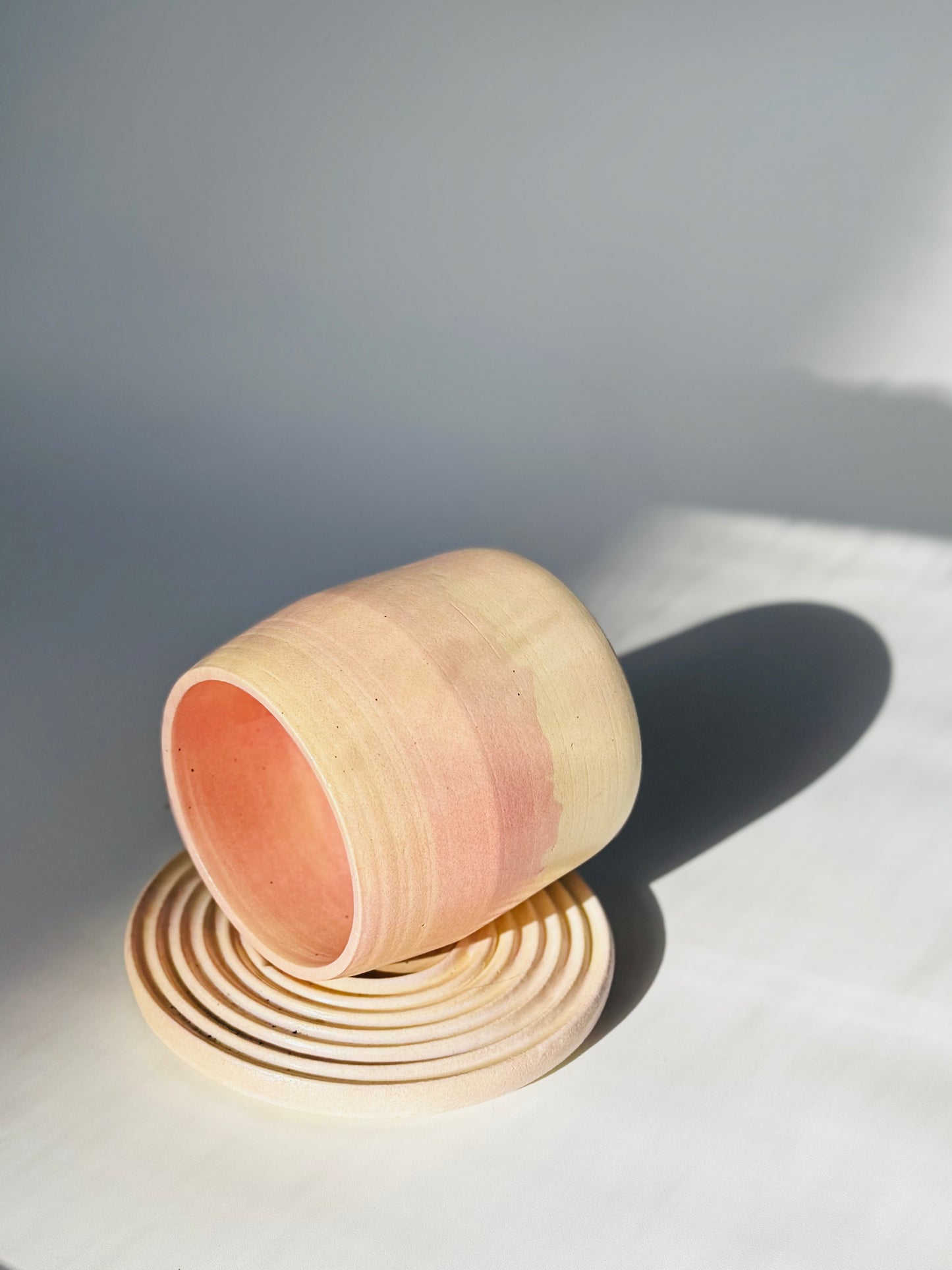 Blushing Matte Tumbler Planter, Small