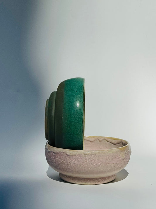 Blushing Pink & Penny Patina Bowl Set