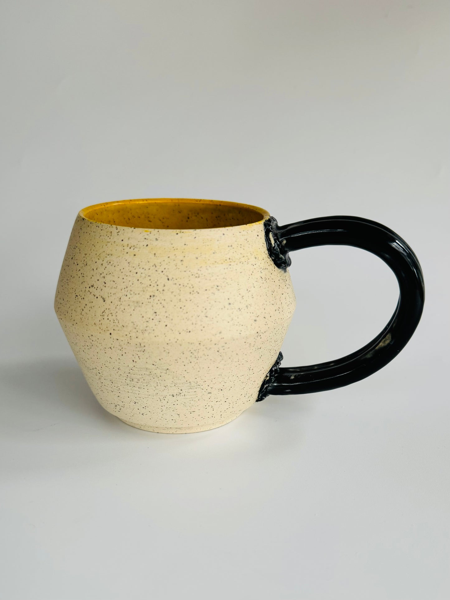 Geo Half Moon Handle Mug