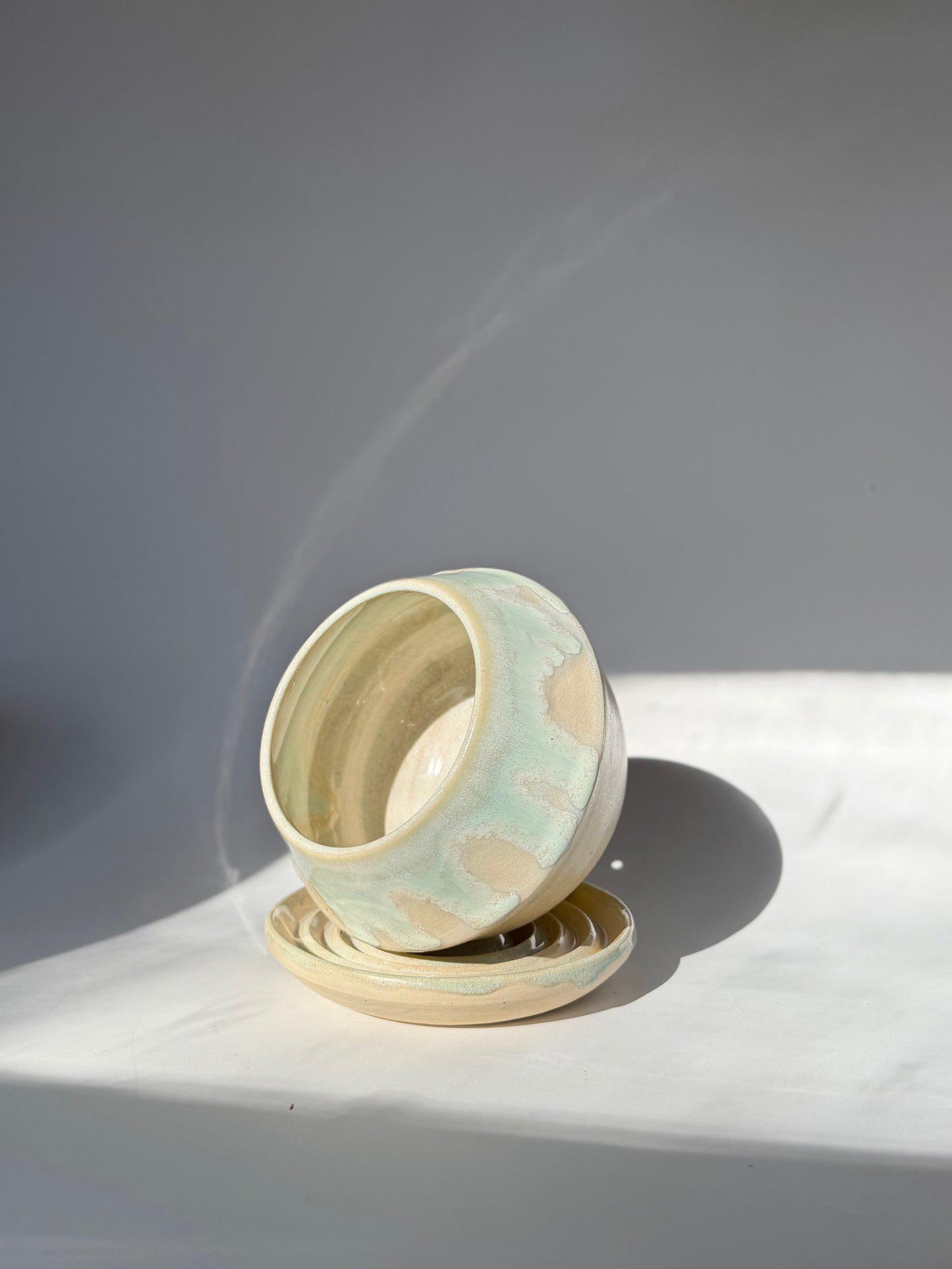 Moss Matte Teardrop Planter, Small