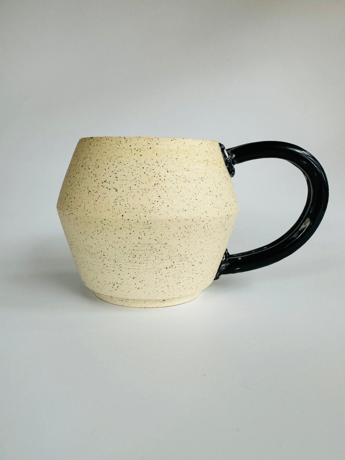 Geo Half Moon Handle Mug