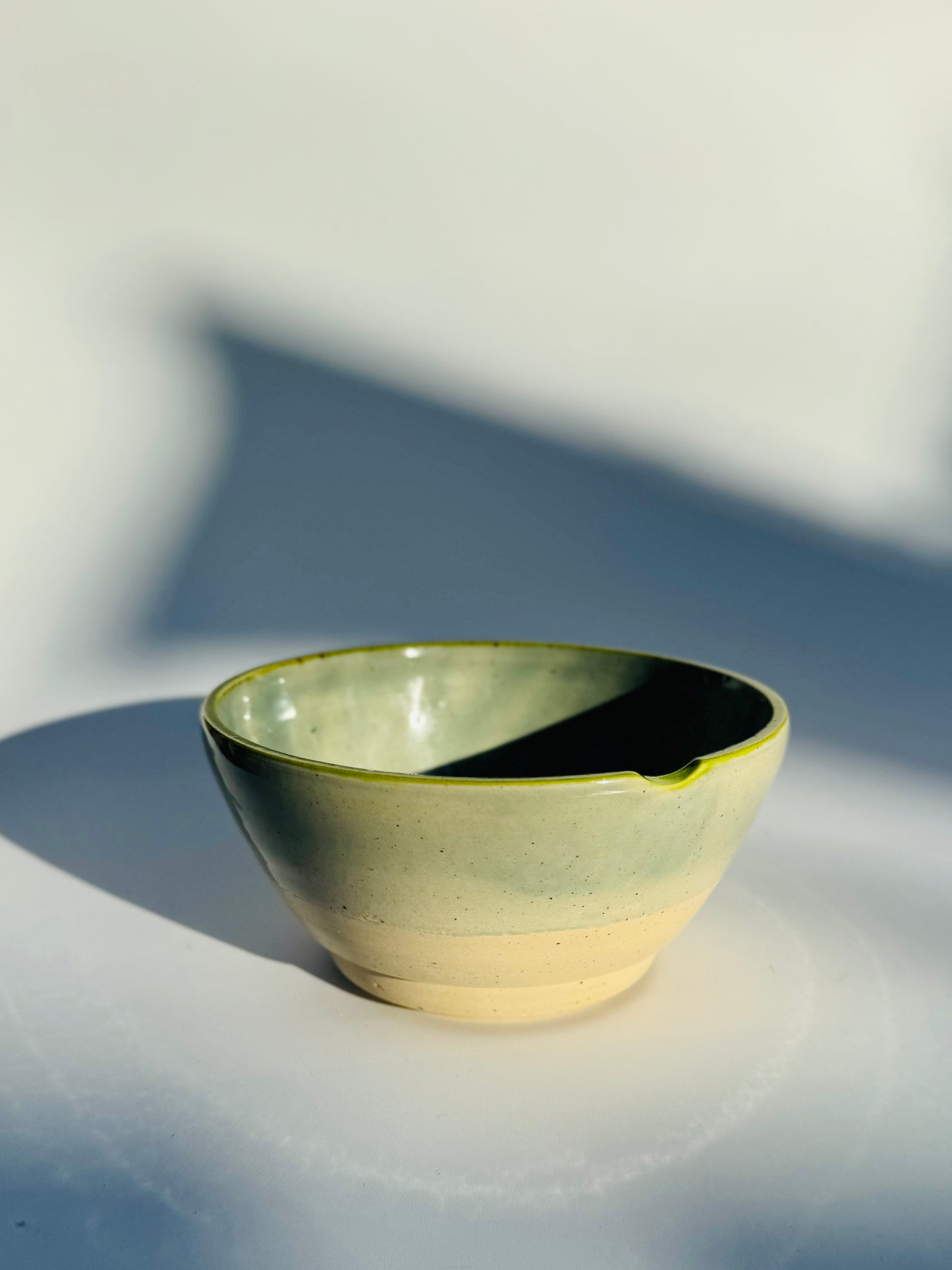 Glazy Knucklebones Bowl w/ spoon rest