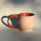 Rosy Rusty Swerve Handle Mug