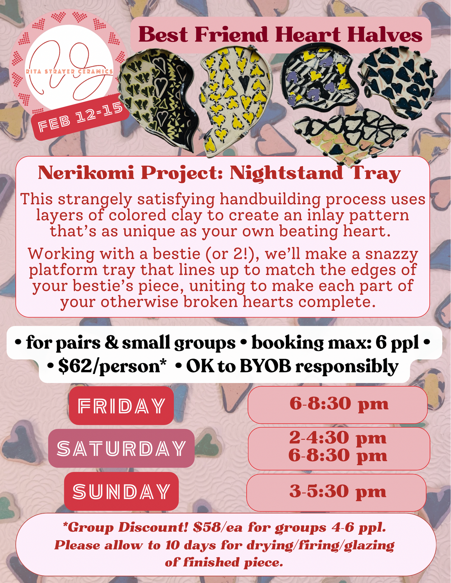 Nerikomi Best Friend Heart Halves